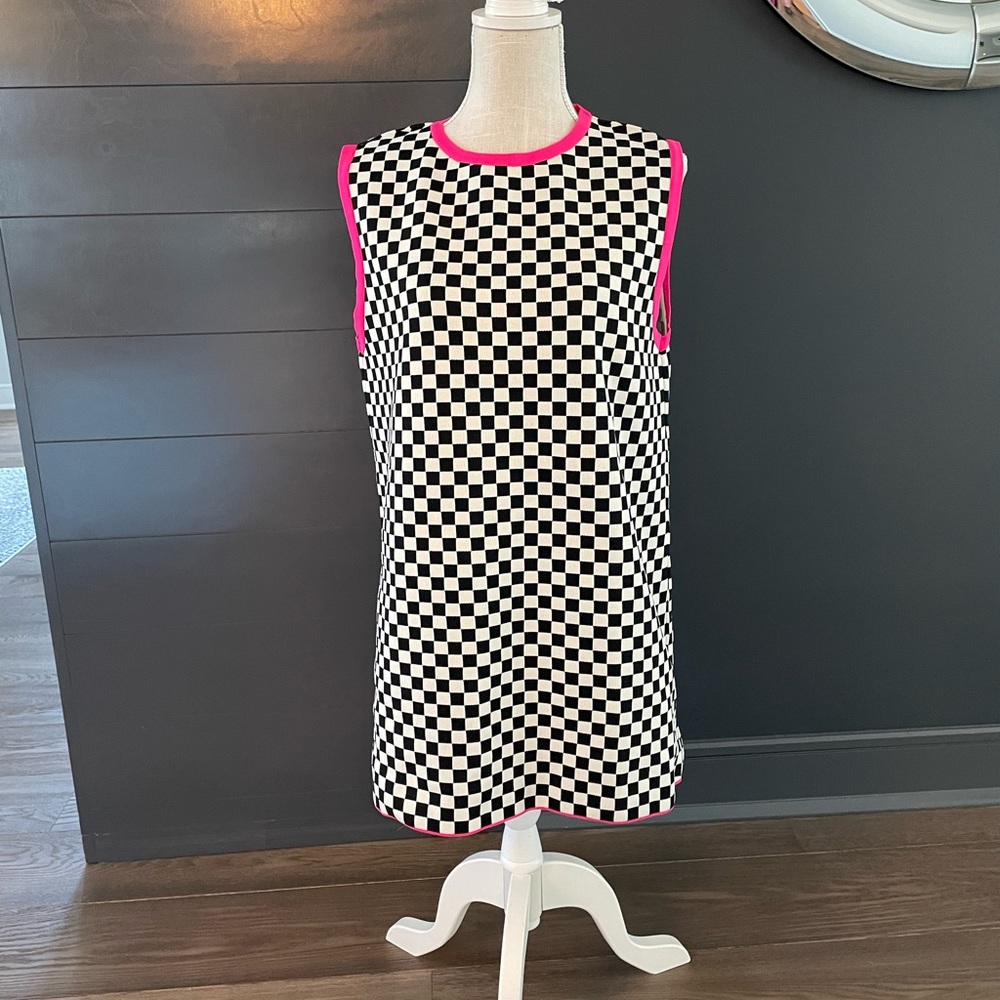 Zara Checkered tunic dress sz Lg